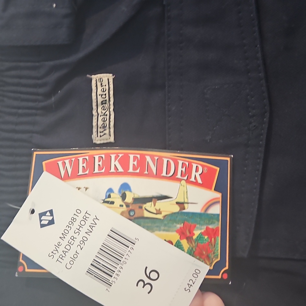 Weekenders Men's Dark Blue Cargo Shorts NEW - Picture 3 of 6